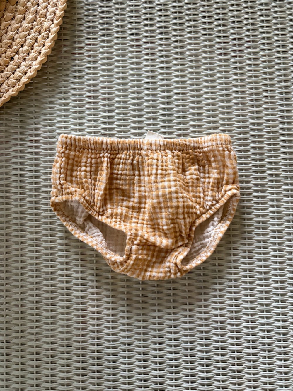 Carter's Yellow Gingham Baby Bloomers